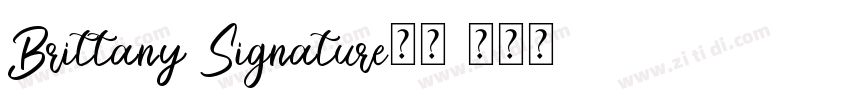 Brittany Signature字体字体转换 Brittany Signature字体字体转换